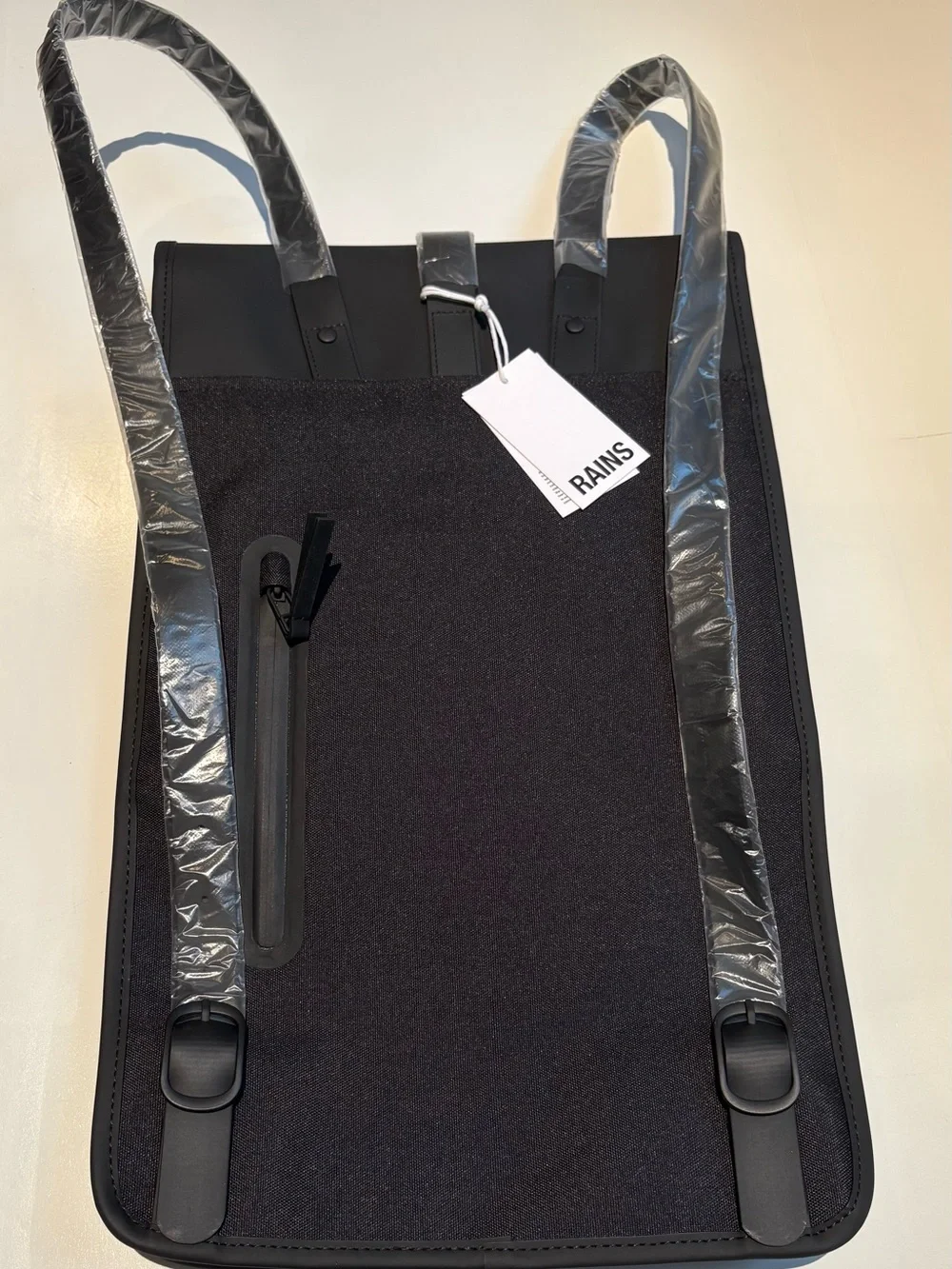 Black Minimalist RAINS Backpack